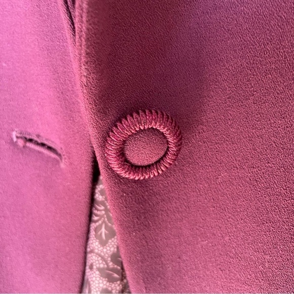 Judith Hart Collection woman suit blazer size 14 Elegant plum career wear chic - Picture 4 of 10